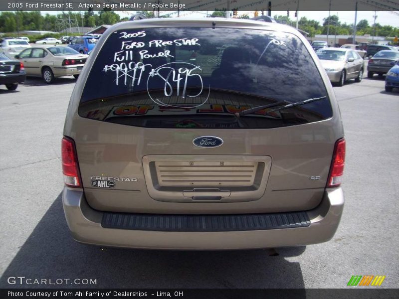 Arizona Beige Metallic / Pebble Beige 2005 Ford Freestar SE