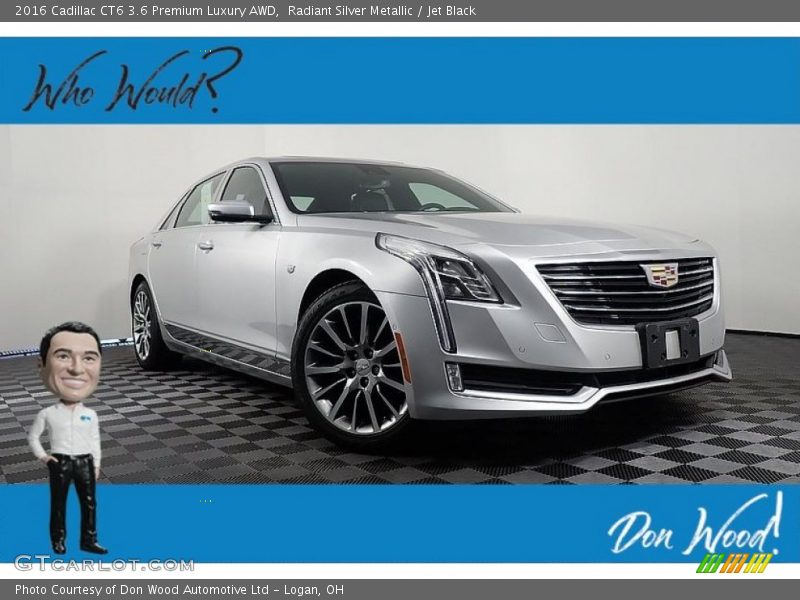 Radiant Silver Metallic / Jet Black 2016 Cadillac CT6 3.6 Premium Luxury AWD