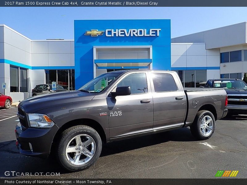 Granite Crystal Metallic / Black/Diesel Gray 2017 Ram 1500 Express Crew Cab 4x4