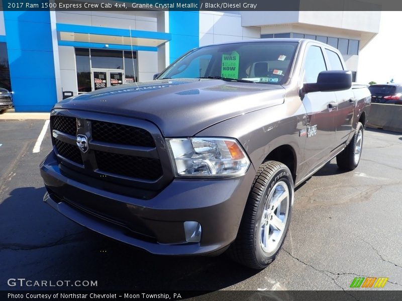 Granite Crystal Metallic / Black/Diesel Gray 2017 Ram 1500 Express Crew Cab 4x4