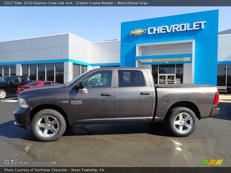 Granite Crystal Metallic / Black/Diesel Gray 2017 Ram 1500 Express Crew Cab 4x4