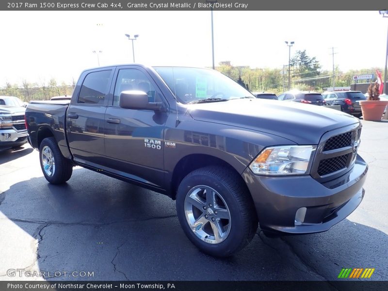 Granite Crystal Metallic / Black/Diesel Gray 2017 Ram 1500 Express Crew Cab 4x4
