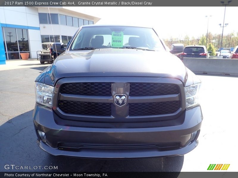 Granite Crystal Metallic / Black/Diesel Gray 2017 Ram 1500 Express Crew Cab 4x4