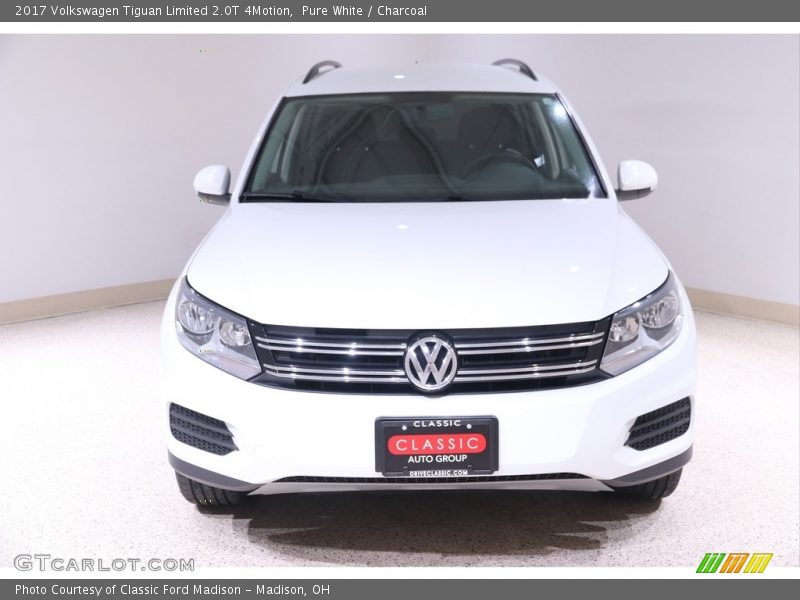 Pure White / Charcoal 2017 Volkswagen Tiguan Limited 2.0T 4Motion
