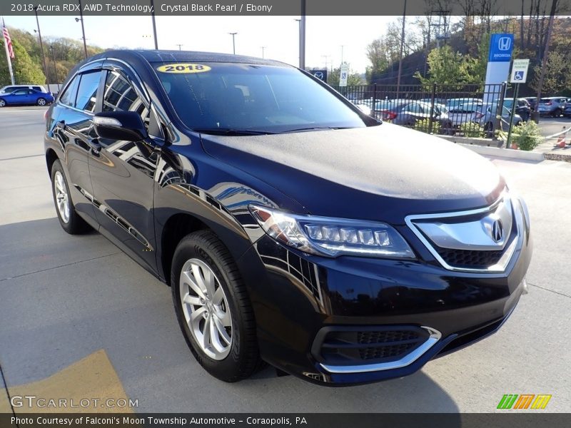 Crystal Black Pearl / Ebony 2018 Acura RDX AWD Technology