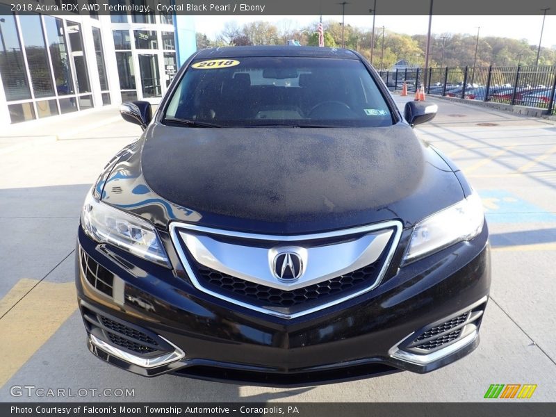 Crystal Black Pearl / Ebony 2018 Acura RDX AWD Technology