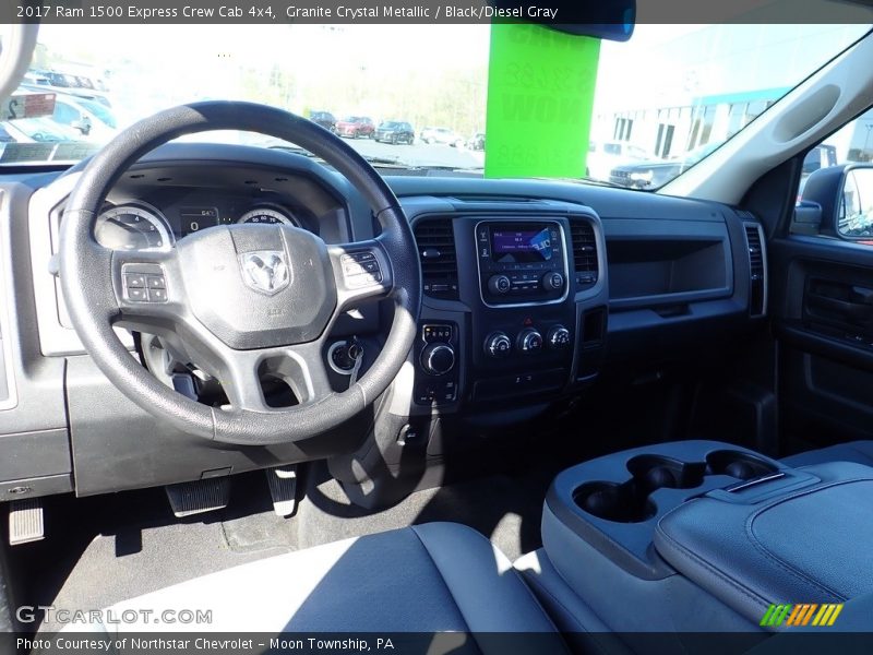 Granite Crystal Metallic / Black/Diesel Gray 2017 Ram 1500 Express Crew Cab 4x4