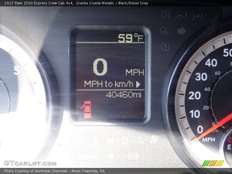 Granite Crystal Metallic / Black/Diesel Gray 2017 Ram 1500 Express Crew Cab 4x4