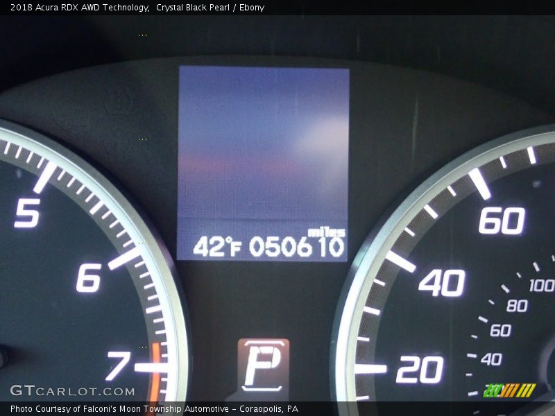 Crystal Black Pearl / Ebony 2018 Acura RDX AWD Technology