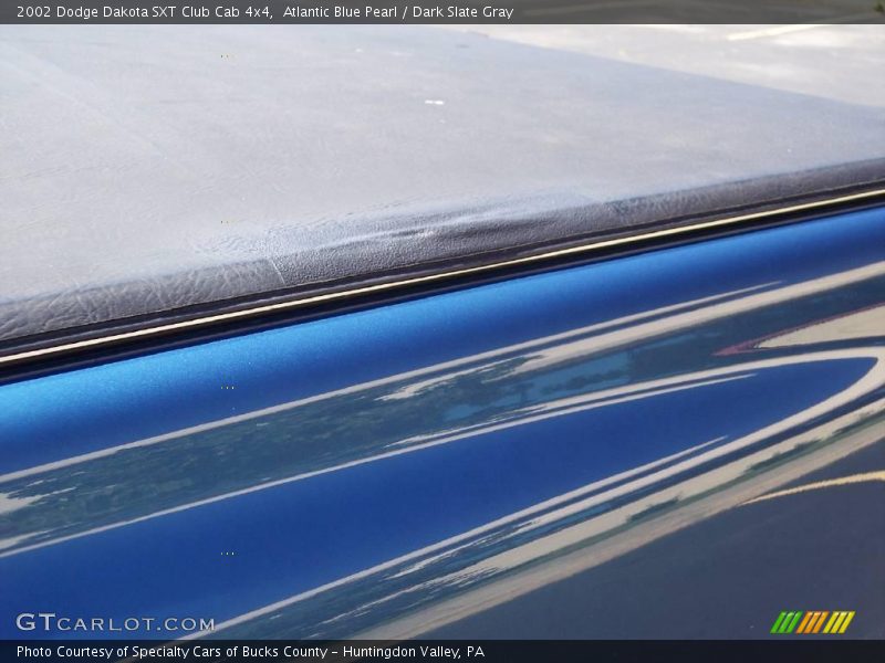 Atlantic Blue Pearl / Dark Slate Gray 2002 Dodge Dakota SXT Club Cab 4x4