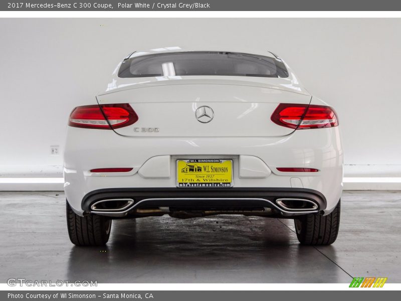 Polar White / Crystal Grey/Black 2017 Mercedes-Benz C 300 Coupe