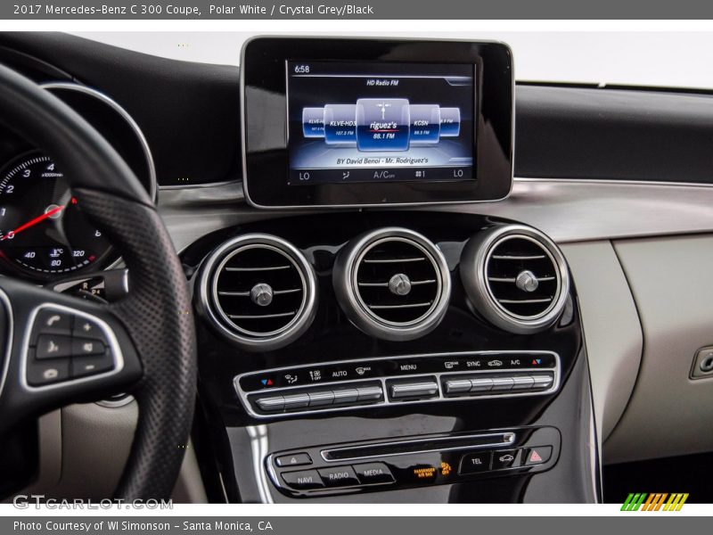 Polar White / Crystal Grey/Black 2017 Mercedes-Benz C 300 Coupe