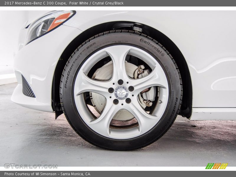Polar White / Crystal Grey/Black 2017 Mercedes-Benz C 300 Coupe