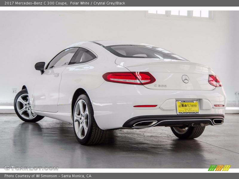 Polar White / Crystal Grey/Black 2017 Mercedes-Benz C 300 Coupe