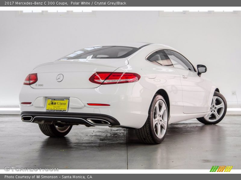 Polar White / Crystal Grey/Black 2017 Mercedes-Benz C 300 Coupe
