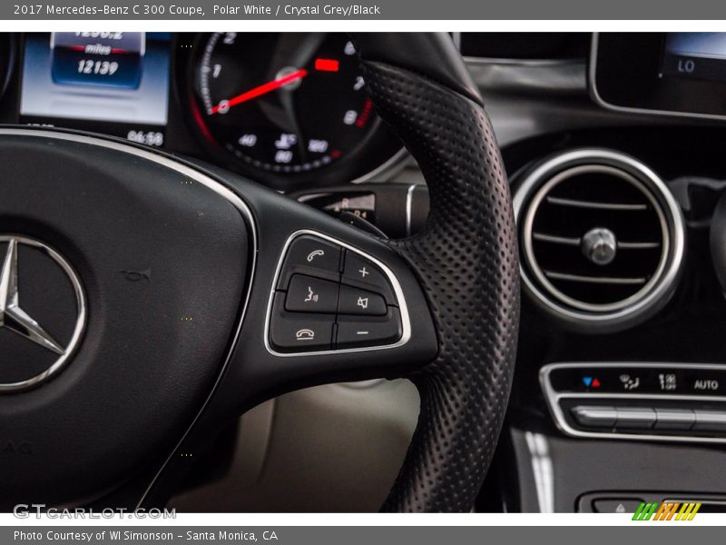 Polar White / Crystal Grey/Black 2017 Mercedes-Benz C 300 Coupe
