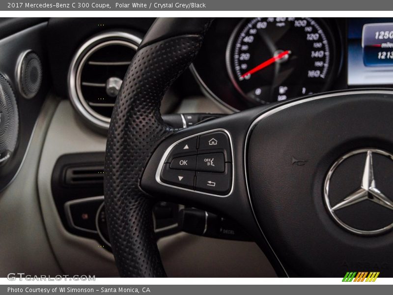 Polar White / Crystal Grey/Black 2017 Mercedes-Benz C 300 Coupe