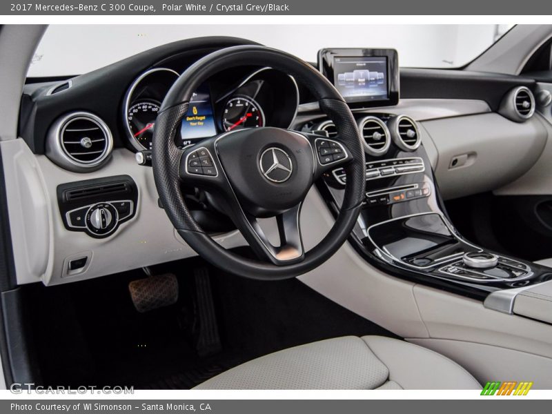 Polar White / Crystal Grey/Black 2017 Mercedes-Benz C 300 Coupe
