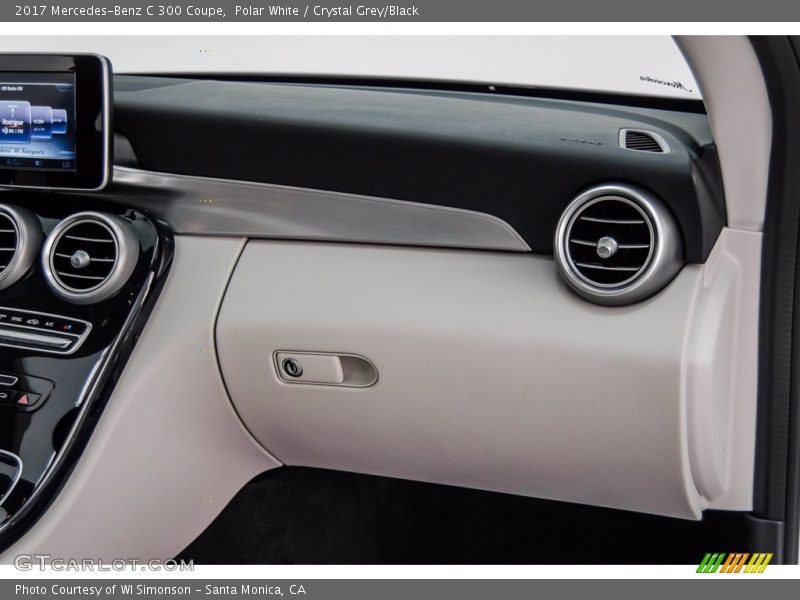 Polar White / Crystal Grey/Black 2017 Mercedes-Benz C 300 Coupe