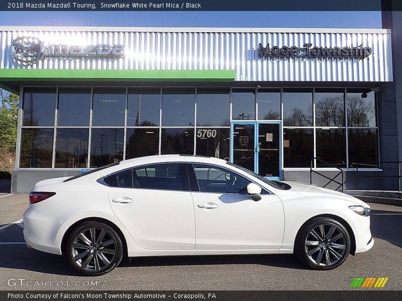 Snowflake White Pearl Mica / Black 2018 Mazda Mazda6 Touring