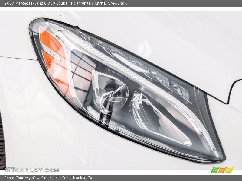 Polar White / Crystal Grey/Black 2017 Mercedes-Benz C 300 Coupe
