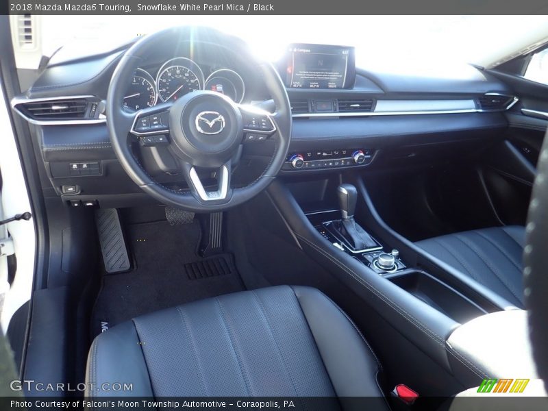 Snowflake White Pearl Mica / Black 2018 Mazda Mazda6 Touring