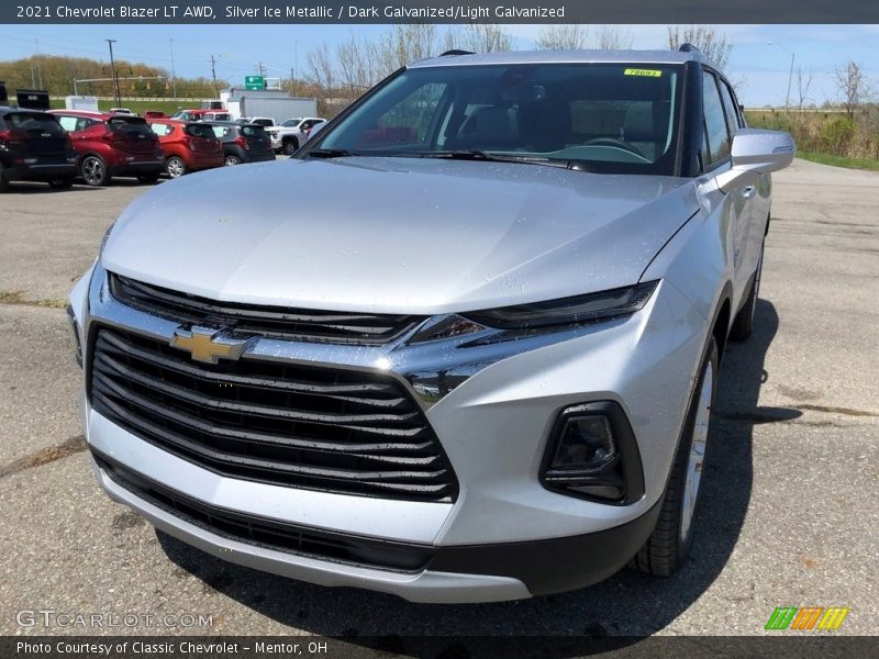 Silver Ice Metallic / Dark Galvanized/Light Galvanized 2021 Chevrolet Blazer LT AWD
