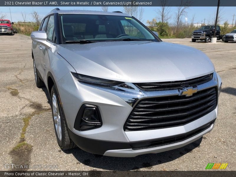 Silver Ice Metallic / Dark Galvanized/Light Galvanized 2021 Chevrolet Blazer LT AWD