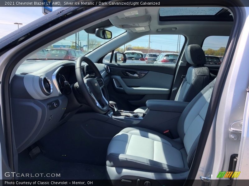 Silver Ice Metallic / Dark Galvanized/Light Galvanized 2021 Chevrolet Blazer LT AWD