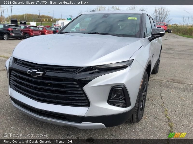 Silver Ice Metallic / Jet Black 2021 Chevrolet Blazer LT AWD