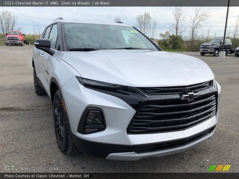 Silver Ice Metallic / Jet Black 2021 Chevrolet Blazer LT AWD