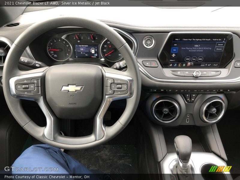 Silver Ice Metallic / Jet Black 2021 Chevrolet Blazer LT AWD