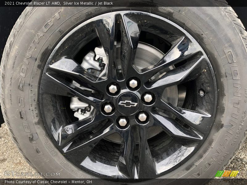 Silver Ice Metallic / Jet Black 2021 Chevrolet Blazer LT AWD