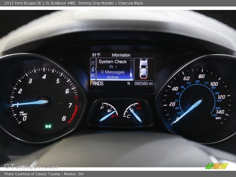 Sterling Gray Metallic / Charcoal Black 2013 Ford Escape SE 1.6L EcoBoost 4WD