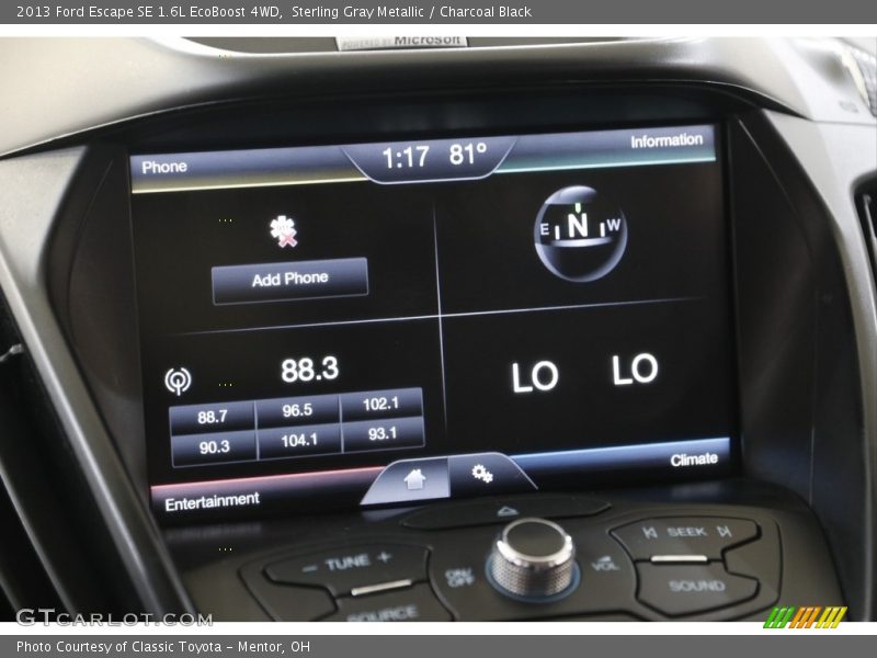 Sterling Gray Metallic / Charcoal Black 2013 Ford Escape SE 1.6L EcoBoost 4WD