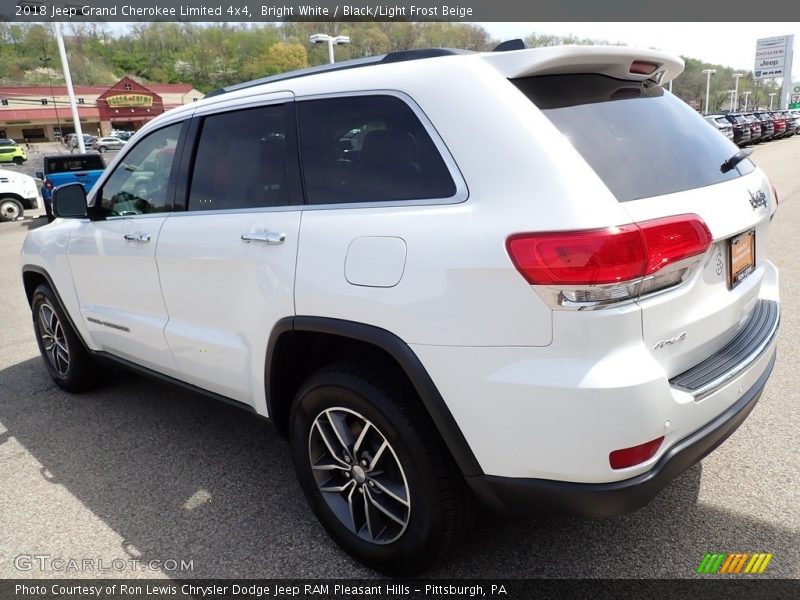 Bright White / Black/Light Frost Beige 2018 Jeep Grand Cherokee Limited 4x4