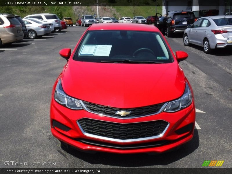 Red Hot / Jet Black 2017 Chevrolet Cruze LS