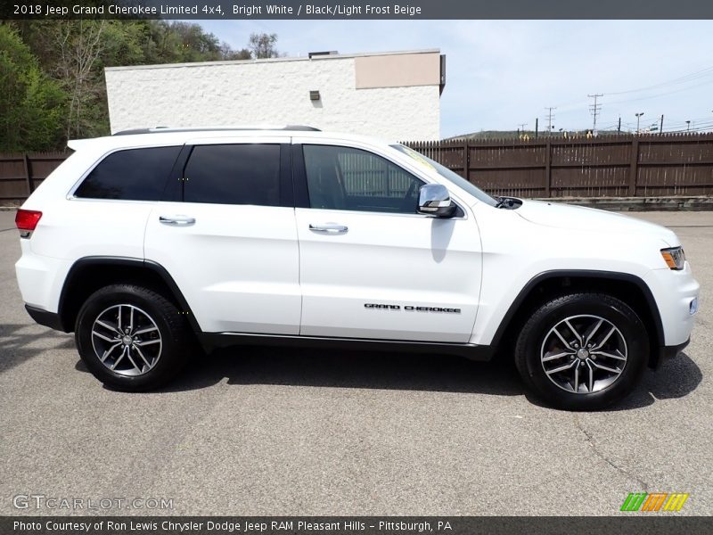 Bright White / Black/Light Frost Beige 2018 Jeep Grand Cherokee Limited 4x4