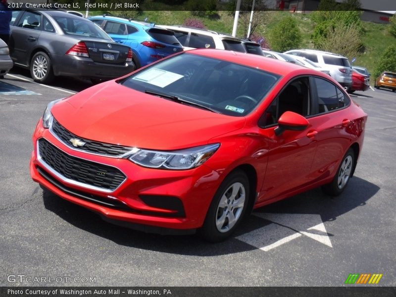 Red Hot / Jet Black 2017 Chevrolet Cruze LS