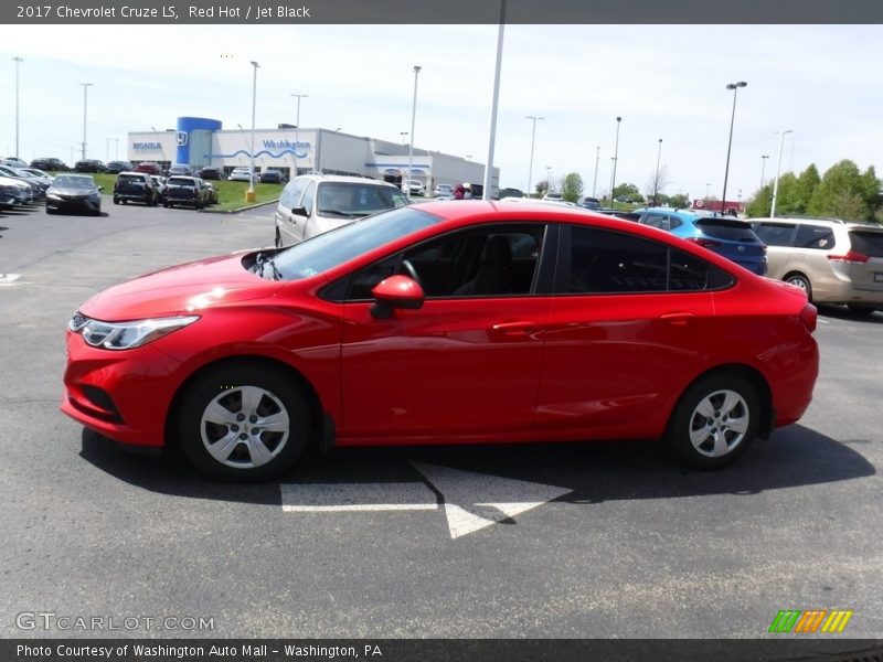 Red Hot / Jet Black 2017 Chevrolet Cruze LS