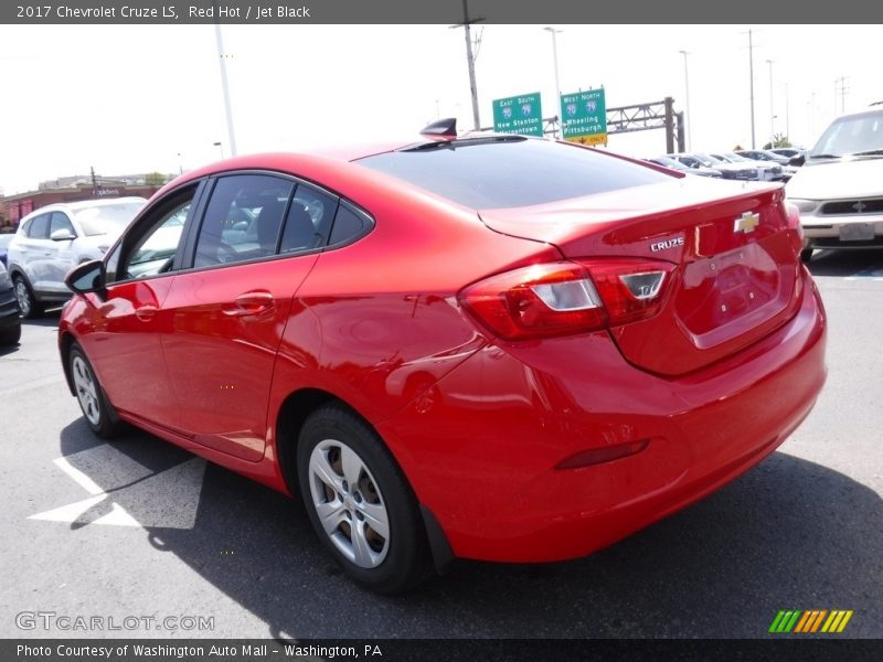 Red Hot / Jet Black 2017 Chevrolet Cruze LS