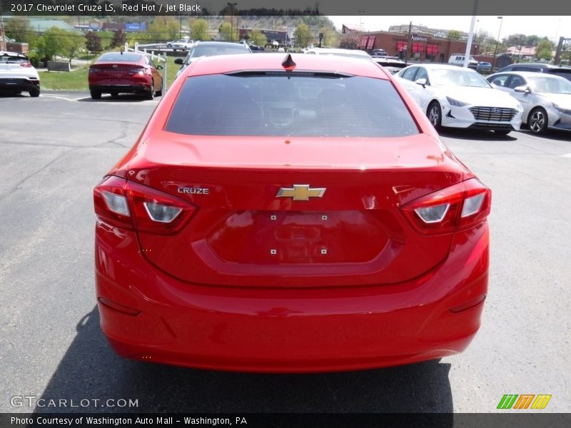 Red Hot / Jet Black 2017 Chevrolet Cruze LS