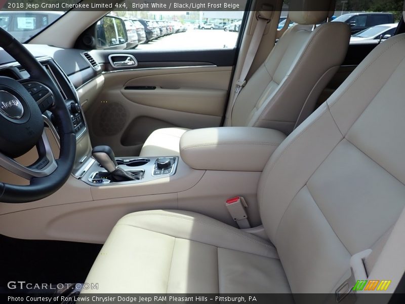 Bright White / Black/Light Frost Beige 2018 Jeep Grand Cherokee Limited 4x4