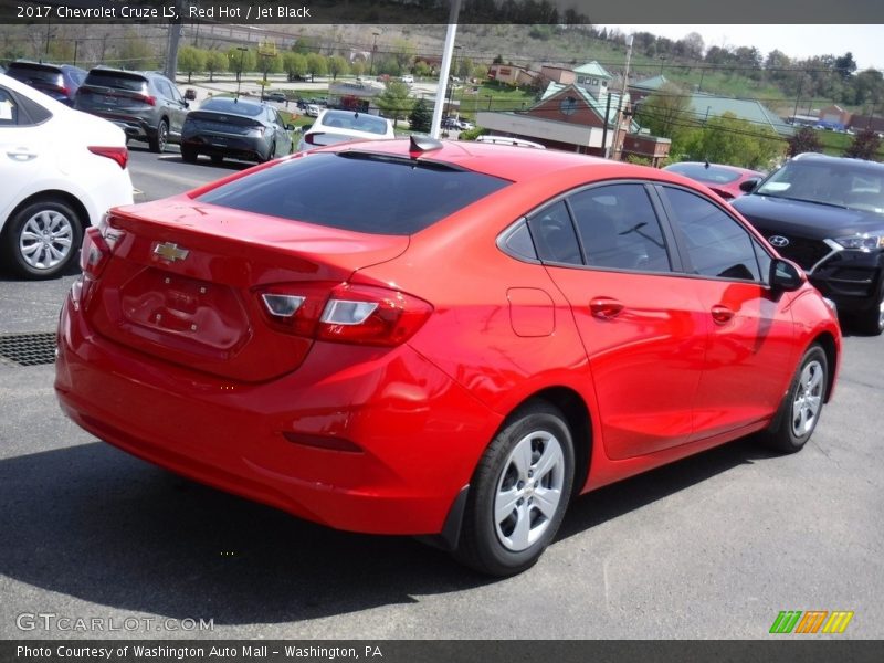 Red Hot / Jet Black 2017 Chevrolet Cruze LS