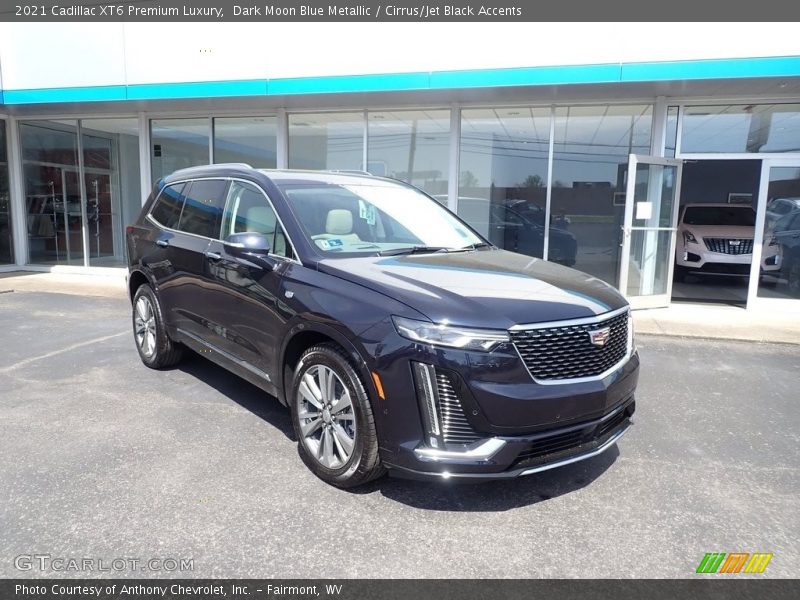 Dark Moon Blue Metallic / Cirrus/Jet Black Accents 2021 Cadillac XT6 Premium Luxury