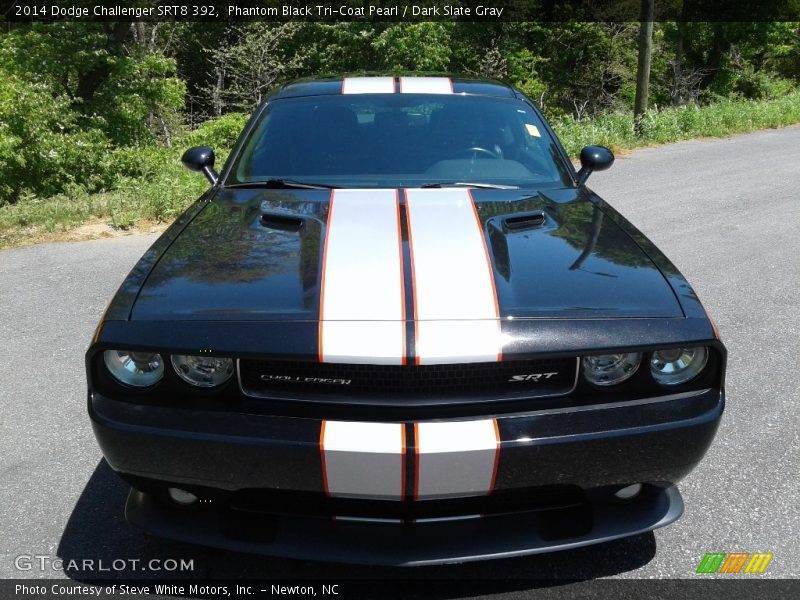 Phantom Black Tri-Coat Pearl / Dark Slate Gray 2014 Dodge Challenger SRT8 392