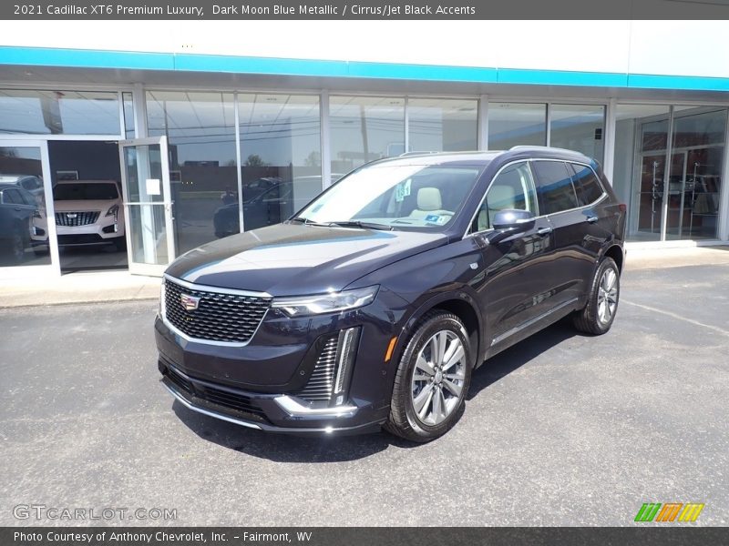 Dark Moon Blue Metallic / Cirrus/Jet Black Accents 2021 Cadillac XT6 Premium Luxury