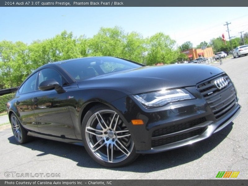 Phantom Black Pearl / Black 2014 Audi A7 3.0T quattro Prestige