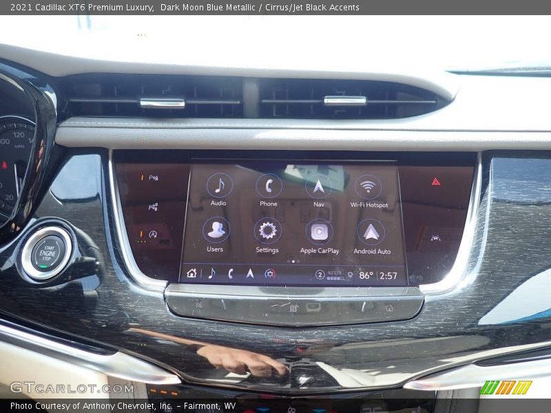 Dark Moon Blue Metallic / Cirrus/Jet Black Accents 2021 Cadillac XT6 Premium Luxury
