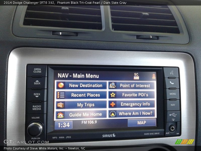 Phantom Black Tri-Coat Pearl / Dark Slate Gray 2014 Dodge Challenger SRT8 392